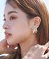 リボンフラワービジューピアス